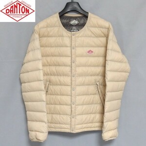 良品★DANTON Crew Neck Inner Down Jacket JD-8748 オイスターホワイト レディース クルーネックインナーダウンジャケット ダントン★