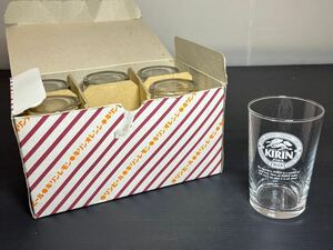 キリンビール グラス 昭和レトロ タンブラー コップ KIRINBEER 麒麟 レトロ 6脚 共箱 佐々木ガラス