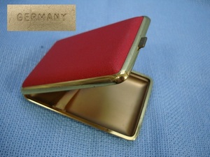ドイツ製 シガレットケース 赤色
