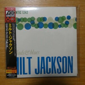 4943674067824;【24bitリマスター/CD】ミルト・ジャクソン / バラッズ・アンド・ブルース(紙ジャケット仕様)　WPCR-25134