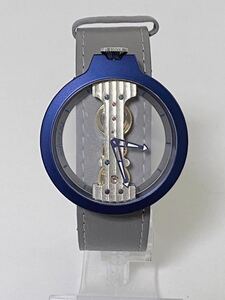 美品 稼動品 atto VERTICALE アット ヴェルティカーレ スケルトン 腕時計 手巻き 替えベルト付き OR05