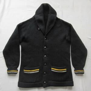 ☆ ビンテージ 30s USMA WEST POINT CADET ショールカラーカーディガン 1930s / 20s 40s ショールカラー カデット ニット ブラウンズビーチ