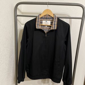 名作！Supreme/Aquascutum Club Jacket ハリントン　ジャケット　S ブラック　アクアスキュータム ハリントン　ジャケット アーチ ロゴ