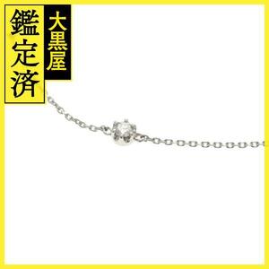 4℃ ヨンドシー ブレスレット PT850 K18 ホワイトゴールド ダイヤモンド 1.7g【473】