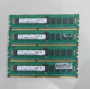 KN2971 【現状品】SAMSUNG 4GB 1Rx4 PC3L-10600R-09-11-C2-P2 4枚セット