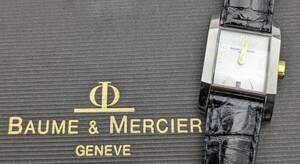 BAUME&MERCIER　ボーム&メルシー　ディアマント　SS/YG　1Pダイヤ　シェル文字盤　レディース