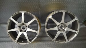 AVS　MODEL7　 アルミホイール2本　18X8J+45　5穴　PCD114.3　ハブ径約7.3㎝