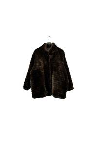 PISALO brown fur coat ピサロ ファーコート ブラウン サイズL アウター レディース ヴィンテージ 8