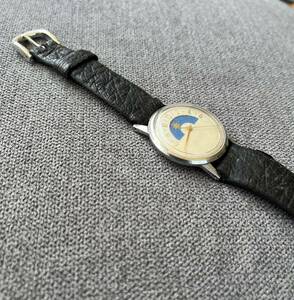 セイコー クロノス 14046 手巻き サン&ムーン シルバー ダイヤル 21 ジュエル アンティーク メンズ 腕時計 SEIKO(GD001)