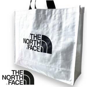 【M】新品 ノースフェイス ショッピングバッグ トートバッグ THE NORTH FACE ショッパー バッグ Mサイズ 白 エコバッグ ◆R-d