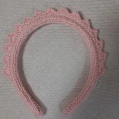 女の子用　かぎ針編みカチューシャ