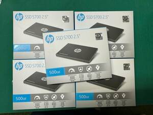 SSD HP SSD S700 2.5 500GB 5個セット 箱付き ほぼ未使用 シリアルナンバー合致箱 SSD1