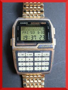 カシオ CASIO データバンク DATA BANK 150 DBC-1500 男性用 メンズ 腕時計 V197 稼働品