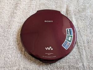 SONY ソニー ポータブル CDプレーヤー D-NE20 CD WALKMAN　薄型　2008年製　レッド　R　赤　本体のみ　動作品