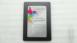 1円～ 2.5インチSSD ADATA 2.5 SATA 6Gb/s Premier SP550 960GB ASP550SS7-960GM-HY-B 中古動作品 (w783)