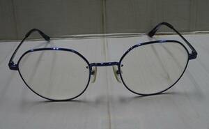 (え-H-327) THE SHOP TK ザ ショップ ティーケー メガネフレーム TSTK-106 51□21-145 ブルー メガネ 眼鏡 中古品