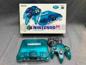 ジャンク 【動作未確認】NINTENDO64 ニンテンドー64 クリアブルー 本体(▲ゆ22-06-03)