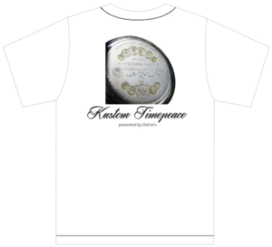 カスタム タイムピース Tシャツ 白地 6 カスタム時計 文字盤 エングレービング S/M/L/XL Kustom Timepeace 懐中時計柄