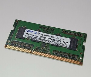 【送料無料】【中古品】　相性保証なし　SAMSUNG　1GB　DDR3　RAM　PC3-8500S　中国製　旧型　ノート用