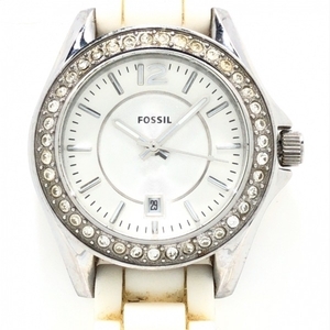 FOSSIL(フォッシル) 腕時計 - ES-2878 レディース ラインストーンベゼル シルバー