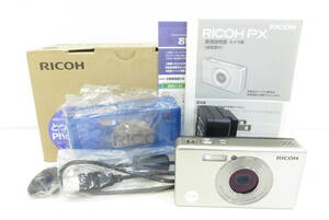 16599 ロ605-116　カメラ　RICOH PX　リコー　本体　充電ケーブル　コンパクト　デジタルカメラ　コンデジ　中古品　ヤ60