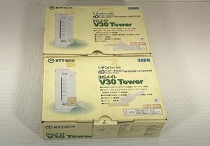 0810-O★NTT西日本 ISDNターミナルアダプタ INSメイト V30 Tower★ACアダプタ欠品・電池部カバー欠品★中古現状渡し2台セット★