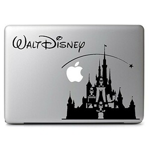 ☆ディズニー☆ステッカー ディズニー 城 Disney Castle Decal (11, 12, 13, 15 or 17 インチ Macbook, air pro retina 対応)