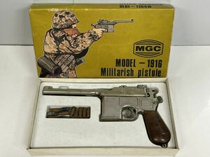 現状品 モデルガン MGC MAUSER モーゼル MODEL-1916 金属製モデルガン SMG 合格証 