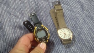 TIMEX タイメックス カーキ 腕時計 クォーツ デジタル IRON MAN アイアンマン ジャンク