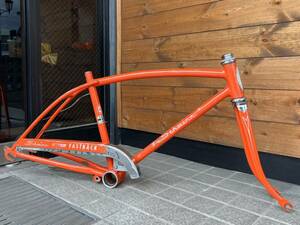 1971年シュウィンschwinnスティングレイファストバックコースターモデルフレーム オレンジ スプロケット付属 old bmx マッスルバイク