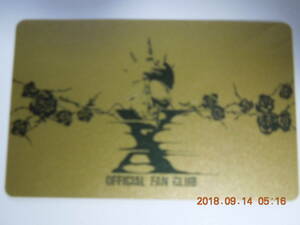 X JAPAN ファンクラブ会員証 ④ 非売品 / YOSHIKI TOSHI Toshl HIDE PATA TAIJI HEATH SUGIZO