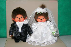 ウェディング モンチッチ セット Wedding MONCHHICHI ウェルカムドール ぬいぐるみ 人形 セキグチ 30th Anniversary 記念 洋装 ドレス