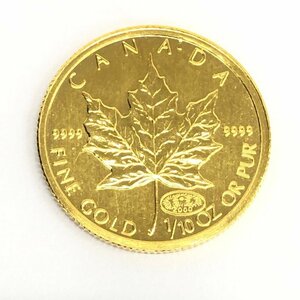 K24IG　カナダ　メイプルリーフ金貨　1/10oz　2000　総重量3.1g【CDAJ7024】