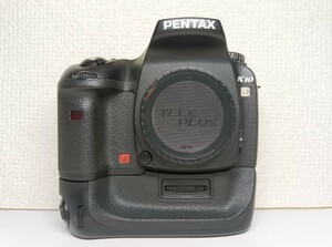 【一円スタート】 PENTAX ペンタックスK10D バッテリーグリップ、電池パック付き 本体 