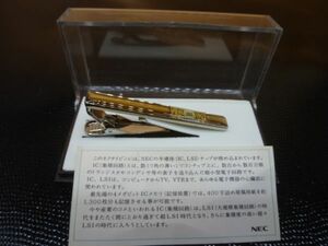 NEC　ネクタイピン　半導体チップ入り　未使用　ア149　（在注）　　　　送料無料 管ta　　23JUL