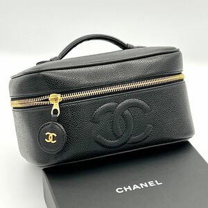 ★鑑定済★ CHANEL シャネル バニティバッグ キャビアスキン