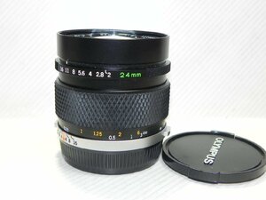 OLYMPUS OM-SYSTEM ZUIKO AUTO-W 24mm/f 2 レンズ(最終型)中古良品