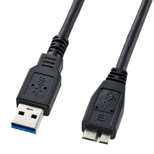 まとめ得 サンワサプライ　USB3.0マイクロケーブル(A-MicroB)0.5m　KU30-AMC05BK x [2個] /l