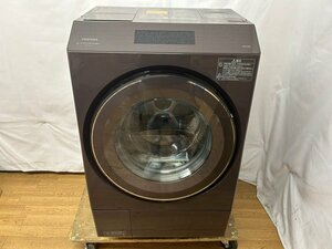 TOSHIBA 東芝 ザブーン TW-127XP2L 洗剤 柔軟剤 自動投入ドラム式洗濯機 大型操作パネル 2022年製大阪市内 引取歓迎☆【37334】