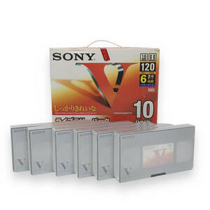 24Y089 1 【未使用品】 SONY ソニー VHS ビデオカセットテープ 120分 スタンダードグレード 6本セット