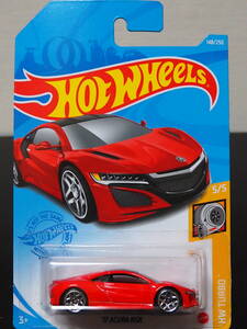 ホットウィール HONDA NSX 17 ACURA 赤 ホンダ NSX ミニカー ドリフト 仕様 走り屋 スポーツカー HOT WHeeLs