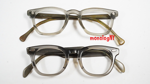 ジャンク難アリ訳アリ AO ビンテージ眼鏡フレーム２点セット 1950s アメリカンオプティカル Vintage グレーセル USA アメリカ製 USA