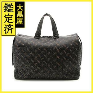 BOTTEGA VENETA ボッテガ・ヴェネタ　ボストンバッグ　イントレチャート　ブラック【472】MM