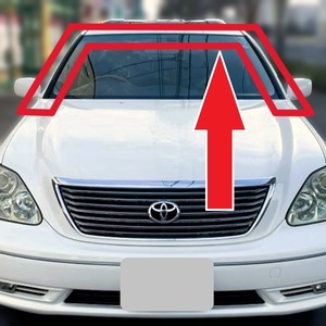 トヨタ セルシオ 30系 フロント ガラス メッキ モール +クリップ ウインドウ UCF30/31 LEXUS LS430 TOYOTA CELSIOR WINDSHIELD MOULDING