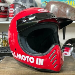 ★BELL Moto-3 CLASSIC RED ベル モト3 復刻版 オフロードヘルメット レッド/L ◆バイク フルフェイス ジェット 輸入品 即納 送料無料