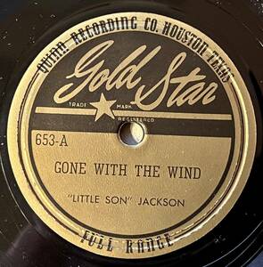 LITTLE SON JACKSON GOLD STAR Gone With The Wind/ No Money No Love