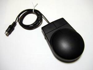X68000 マウストラックボール（ブラック）（マウスボール＆ベアリング交換、動作確認済み)