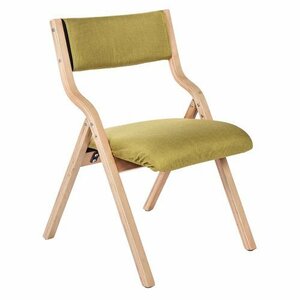 ダイニングチェア 木製 椅子 完成品 介護チェア イス 折りたたみチェア カバー洗える グリーン