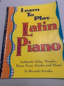 教則本 Learn To Play Latin Piano Riccardo Scivales ラテン ピアノ 中古　送料185円