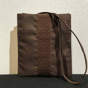 HERMES / エルメス エールライン ポシェット ショルダーバッグ ブラウン / フランス製 Ale Line Pochette Shoulder Bag